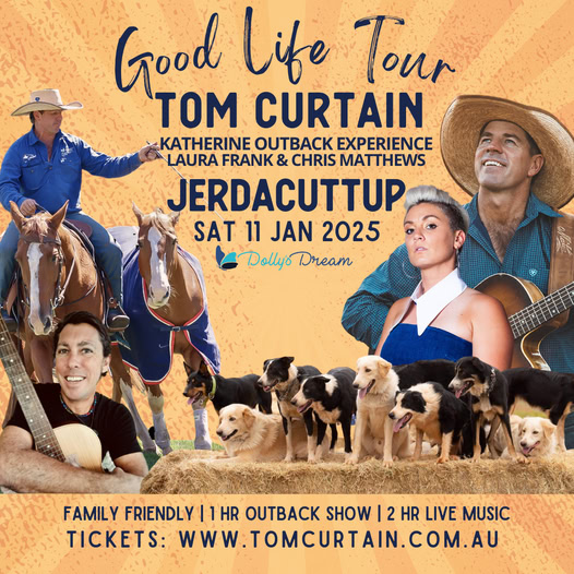 Join Tom Curtain, multi Golden Guitar winner and horseman in the small